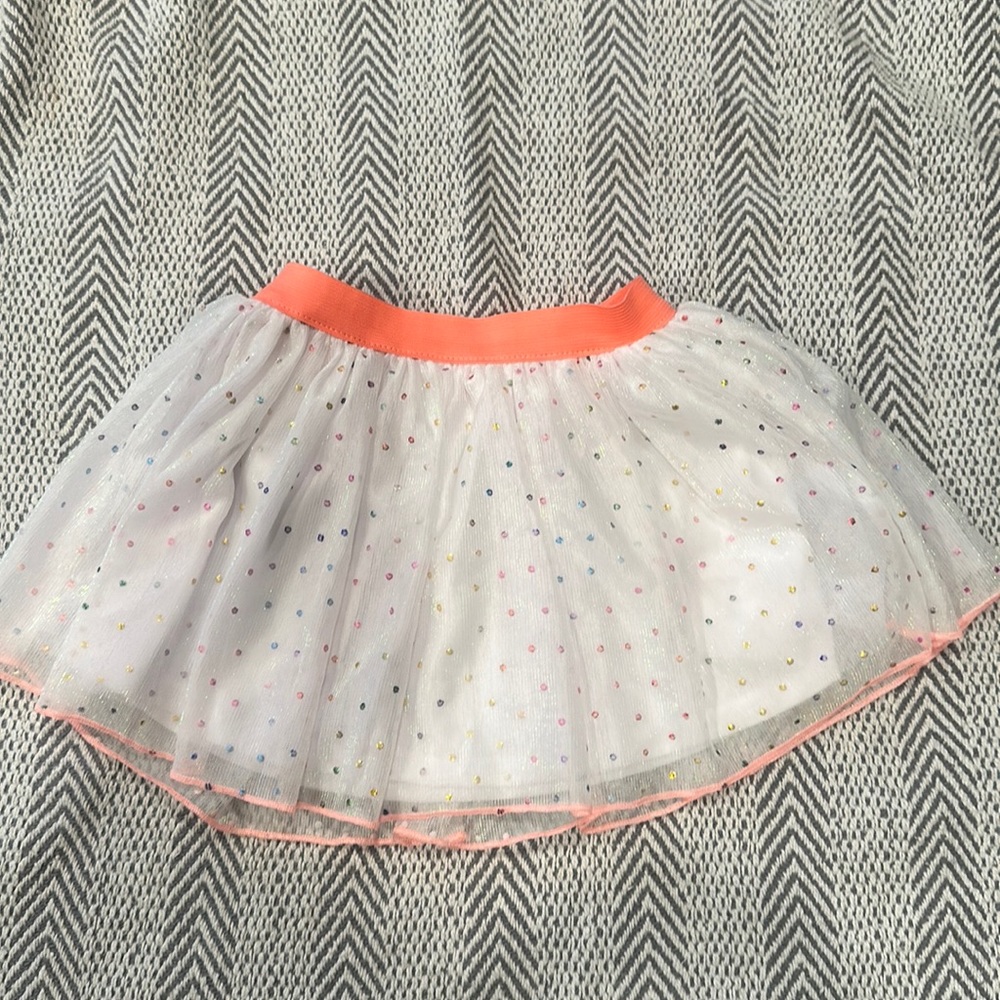 Minnie mouse ruffled skirt rainbow dots Disney